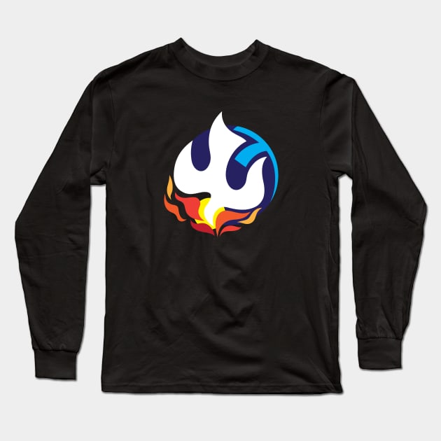 Holyspirit Fire Long Sleeve T-Shirt by martinussumbaji